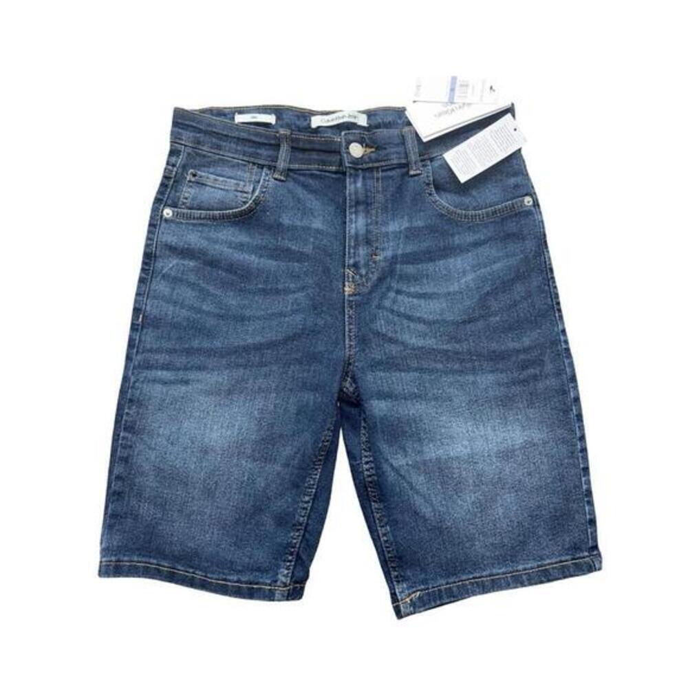 Women’s Calvin Klein Shorts Size 18 Blue Denim Slim Fit New